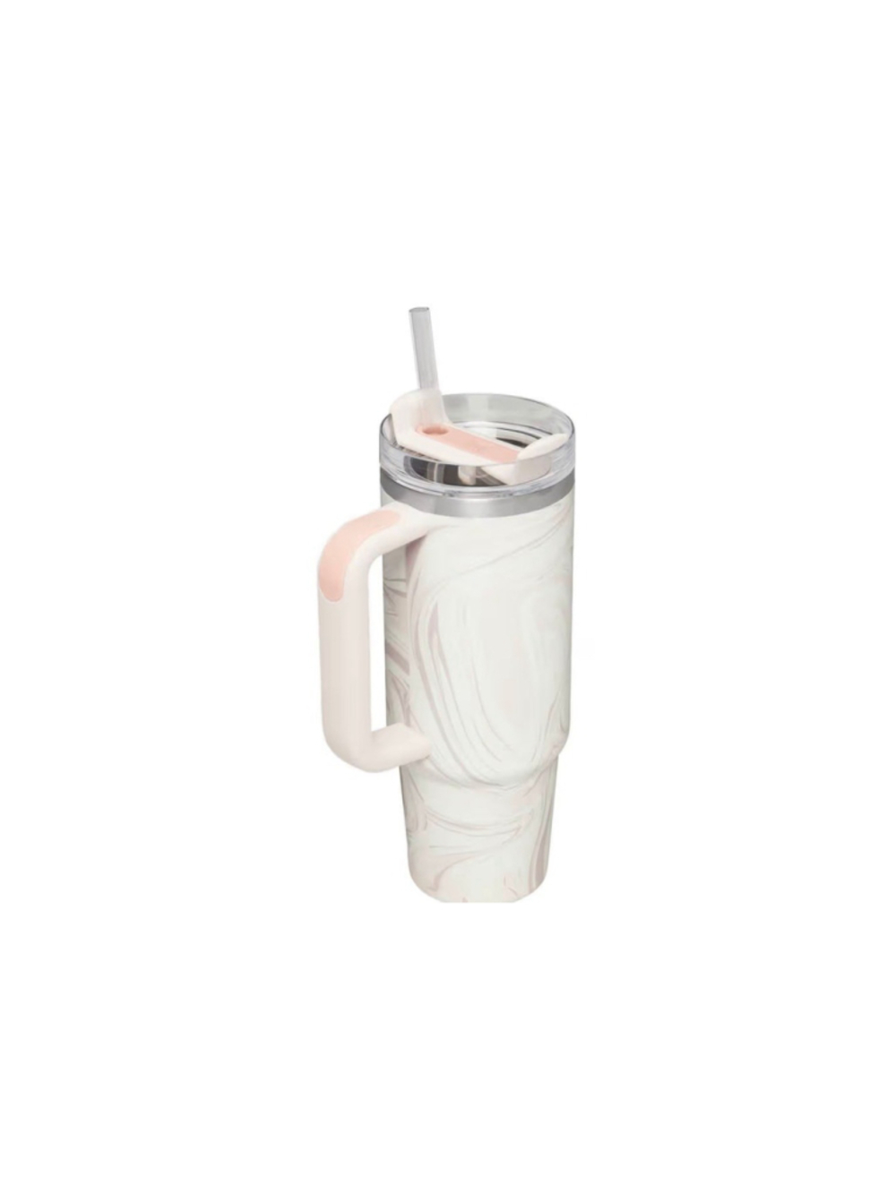 STANLEY 30 oz. Quencher H2.0 FlowState Tumbler, Rose Quartz Swirl - Picture 3 of 9